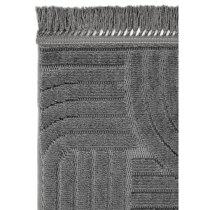Cool Halı Stone 1090 Antrasit Kaymaz Taban Koridor Halı Kesme Yolluk Mutfak Halı Modern Salon Halısı