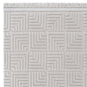 Stone 1062 Gri Kaymaz Taban Koridor Halısı Kesme Yolluk Mutfak Halısı Modern Salon Halısı 120x500 cm