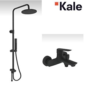 Tandem Banyo  Ve Rain Mare Mat Si̇yah Duş Bari
