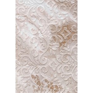 Halı Devetüyü Cool Yıkanabilir Saçaklı Yuvarlak Delüxe Yolluk Kilim Salon Halısı Modeli 160x160 cm