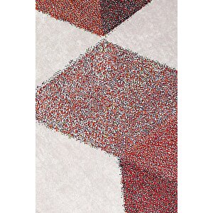 K1270 Multi Saçaklı Dijital Yuvarlak Halı Kaymaz Yıkanabilir Mutfak Antre Salon Halısı 180x180 cm