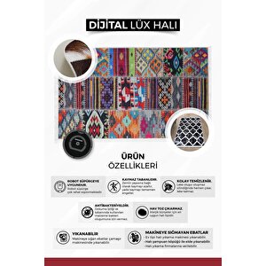 Halı Turuncu Cool K1300 Saçaklı Oval Kesme Ince Yolluk Kilim Salon Halısı Modelleri