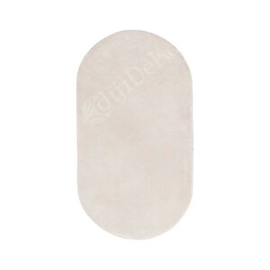 Peluş Halı Krem Cool Yıkanabilir Oval Post Kesme Yolluk Kilim Salon Halısı Modelleri 120x300 cm