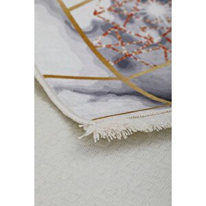 Halı Gold Kristal Yıkanabilir Saçaklı Kare Kesme Ince Yolluk Kilim Salon Halısı Modelleri 160x200 cm