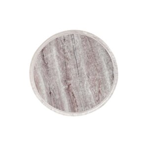 Halı Vizon Cool Ky7055 Saçaklı Yuvarlak Kesme Ince Yolluk Kilim Salon Halısı Modelleri 190x190 cm