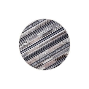 Halı Kahverengi Cool Köln Yuvarlak Kaymaz Kesme Ince Yolluk Kilim Salon Halısı Modelleri 100x100 cm