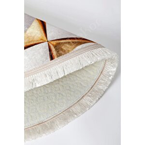 Halı Gold Cool Ky7059 Saçaklı Yuvarlak Kesme Ince Yolluk Kilim Salon Halısı Modelleri