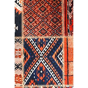 Halı Turuncu Cool K1300 Yıkanabilir Saçaklı Kesme Ince Yolluk Kilim Salon Halısı Modeli