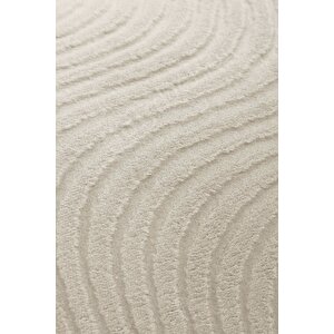 Halı Cool Krem Sahra Desenli Yıkanabilir Saçaklı Oval Yolluk Kilim Salon Halısı Modelleri 40x70 cm