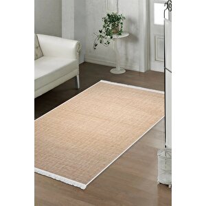 Stylish Vizon Saçaklı Halı Kaymaz Yıkanabilir Antibakteriyel Antistatik 40x70 cm
