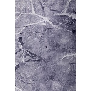 Halı Gri Granit Yıkanabilir Yuvarlak Kesme Ince Yolluk Kilim Salon Halısı Modelleri 140x140 cm