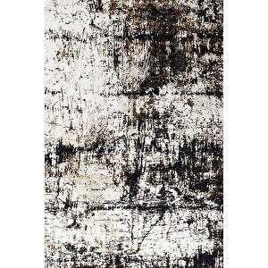 Halı Siyah Cool K1310 Yıkanabilir Saçaklı Kesme Ince Yolluk Kilim Salon Halısı Modelleri