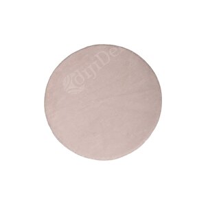 Pembe Yuvarlak Post Dokuma Halı Peluş Yumuşacık Antibakteriyel Çocuk Mutfak Salon Halısı