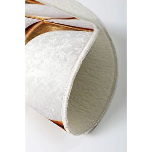 Halı Gold Cool Ky7059 Yıkanabilir Yuvarlak Kesme Ince Yolluk Kilim Salon Halısı Modelleri