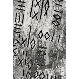 Halı Gri Iskandinav Yıkanabilir Saçaklı Yuvarlak Delüxe Yolluk Kilim Salon Halısı Modeli