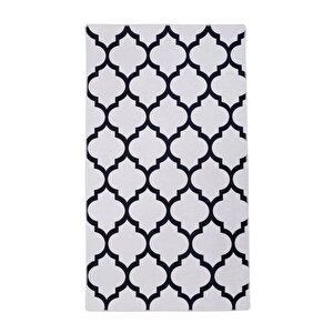 Halı Beyaz Maça Yıkanabilir Saçaksız Kesme Ince Yolluk Kilim Salon Halısı Modelleri 120x180 cm