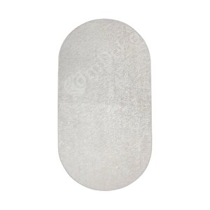 Halı Krem Cool Janjanlı Ipeksi Oval Kaymaz Kesme Ince Yolluk Kilim Salon Halısı Modelleri 80x150 cm