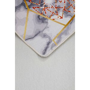 Halı Gold Kristal Yıkanabilir Saçaksız Kare Kesme Ince Yolluk Kilim Salon Halısı Modeli 140x350 cm