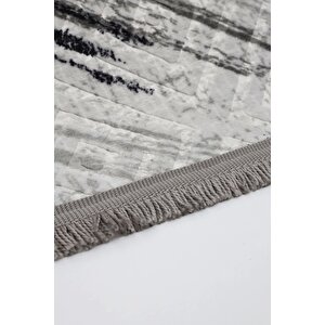 Halı Siyah Cool Karo Yıkanabilir Saçaklı Kesme Ince Yolluk Kilim Salon Halısı Modelleri