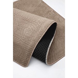 Avangard Halı Pramit Kahve Salon Koridor Antre Mutfak Halısı Silinebilir Kaymaz Tabanlı