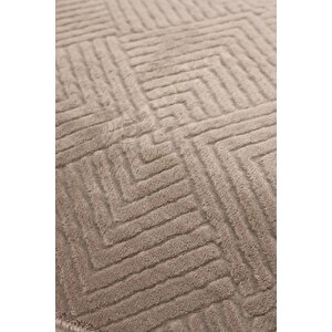 Avangard Halı Pramit Kahve Salon Koridor Antre Mutfak Halısı Silinebilir Kaymaz Tabanlı 200x450 cm