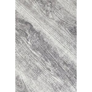 Ky7056 Gri Saçaksız Dijital Yuvarlak Halı Kaymaz Yıkanabilir Mutfak Antre Salon Halısı