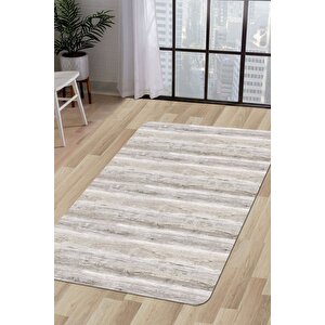 Halı Vizon Cool Ky7055 Yıkanabilir Saçaksız Kesme Ince Yolluk Kilim Salon Halısı Modeli 180x400 cm