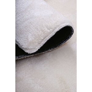 Lüx Post Peluş Düz Krem Saçaksız Bohem Koridor Oturma Odası Ve Salon Halısı 60x150 cm