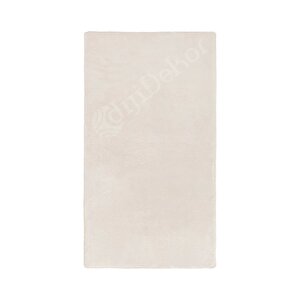 Lüx Post Peluş Düz Krem Saçaksız Bohem Koridor Oturma Odası Ve Salon Halısı 150x350 cm