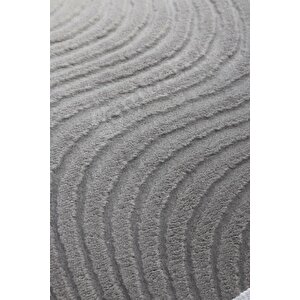 Halı Cool Gri Sahra Kaymaz Yıkanabilir Saçaklı Yuvarlak Yolluk Salon Halısı Modelleri 200x200 cm