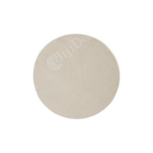 Halı Cool Krem Sahra Desenli Saçaksız Yuvarlak Kesme Yolluk Kilim Salon Halısı Modelleri 100x100 cm