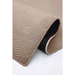 Halı Cool Kahverengi Sahra Kaymaz Yıkanabilir Yolluk Kilim Salon Halısı Modelleri 150x650 cm