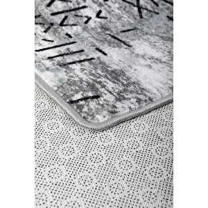 Halı Gri Iskandinav Yıkanabilir Saçaksız Delüxe Yolluk Kilim Salon Halısı Modelleri