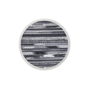 Halı Gri Cool Köln Saçaklı Yuvarlak Kaymaz Kesme Ince Yolluk Kilim Salon Halısı Modelleri 170x170 cm