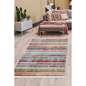 Halı Multi Cool Yıkanabilir Saçaklı Kaymaz Kesme Ince Yolluk Kilim Salon Halısı Modelleri 150x500 cm