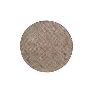 Avangard Yuvarlak Halı Pramit Kahve Salon Koridor Antre Mutfak Halısı Silinebilir 150x150 cm