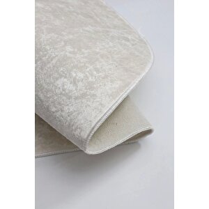 Halı Krem Cool Janjanlı Yuvarlak Kaymaz Kesme Ince Yolluk Kilim Salon Halısı Modelleri