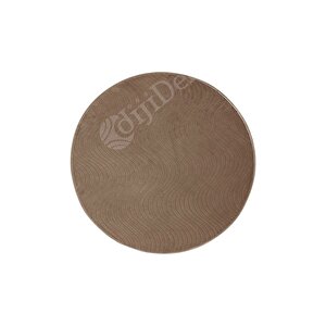 Halı Cool Kahverengi Sahra Desenli Saçaksız Yuvarlak Yolluk Kilim Salon Halısı Modelleri 110x110 cm