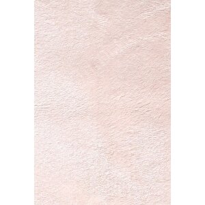 Pembe Post Dokuma Halı Peluş Yumuşacık Kaymaz Antibakteriyel Çocuk Mutfak Salon Halısı 100x300 cm