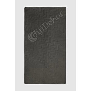 Halı Cool Antrasit Sahra Kaymaz Yıkanabilir Saçaksız Yolluk Kilim Salon Halısı Modelleri 150x450 cm