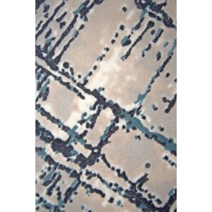 Halı Mavi Trend Yıkanabilir Saçaklı Kaymaz Kesme Ince Yolluk Kilim Salon Halısı Modelleri 80x700 cm