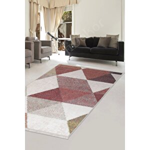 Halı Multi Cool K1270 Yıkanabilir Saçaklı Kesme Ince Yolluk Kilim Salon Halısı Modelleri 160x230 cm