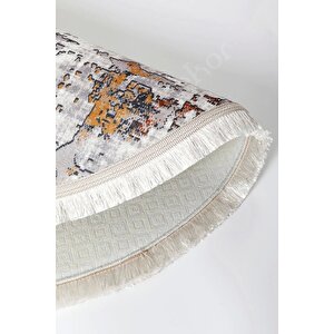 Halı Multi Cool Ky7005 Saçaklı Oval Kaymaz Kesme Ince Yolluk Kilim Salon Halısı Modelleri