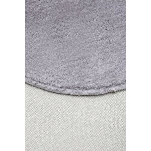 Peluş Halı Açık Gri Cool Yıkanabilir Şekilli Post Yolluk Kilim Salon Halısı Modelleri