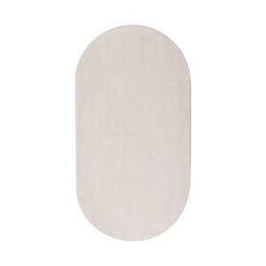 Peluş Halı Açık Vizon Cool Yıkanabilir Oval Post Yolluk Kilim Salon Halısı Modelleri 100x200 cm