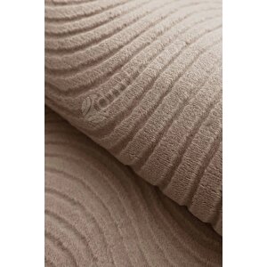 Avangard Oval Halı Sahra Kahve Salon Koridor Antre Mutfak Halısı Silinebilir Yolluk 200x300 cm