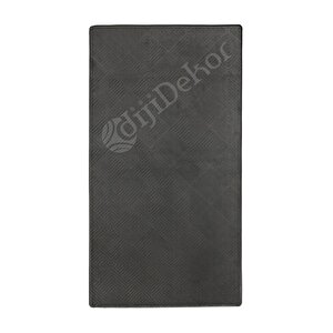 Halı Cool Antrasit Pramit Desenli Kaymaz Yıkanabilir Yolluk Kilim Salon Halısı Modelleri 120x180 cm
