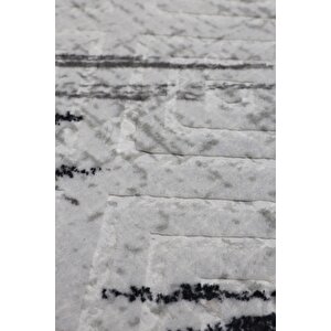 Halı Siyah Cool Karo Yıkanabilir Yuvarlak Kesme Ince Yolluk Kilim Salon Halısı Modelleri 190x190 cm