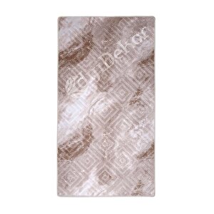 Halı Devetüyü Cool Karo Yıkanabilir Kesme Ince Yolluk Kilim Salon Halısı Modelleri 100x700 cm
