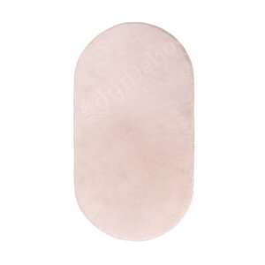Peluş Halı Pembe Cool Yıkanabilir Oval Post Kesme Yolluk Kilim Salon Halısı Modelleri 80x450 cm